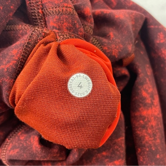 Lululemon Athletica Women's Wunder Train High Rise Crop 23” in Autumn Red size 4 - Picture 6 of 8